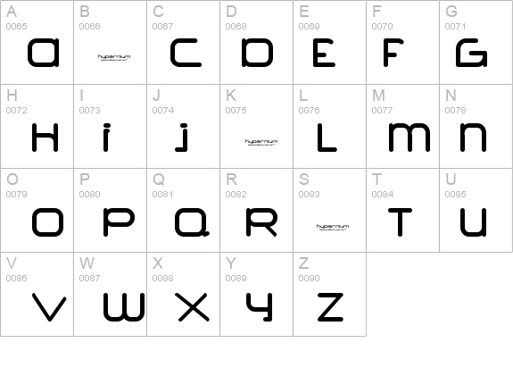 Hypernium(eval) details - Free Fonts at FontZone.net