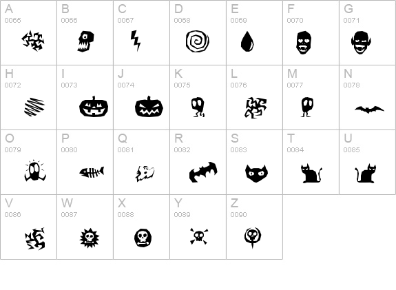 ILL oCtoBer details - Free Fonts at FontZone.net