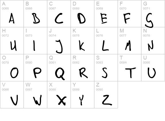 In his hands details - Free Fonts at FontZone.net