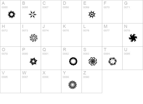 In The Zone Dingbats details - Free Fonts at FontZone.net