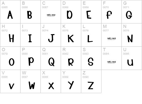 Inkling details - Free Fonts at FontZone.net