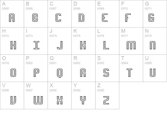 Intersect C BRK details - Free Fonts at FontZone.net