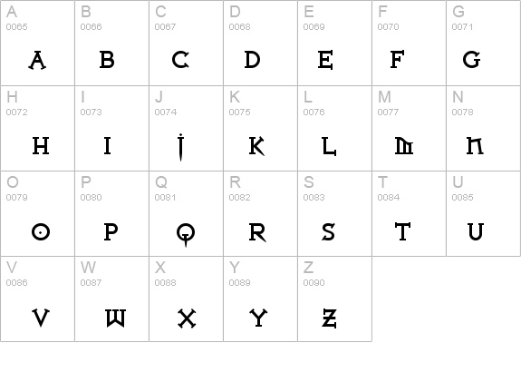 Iron League smallcaps Black details - Free Fonts at FontZone.net