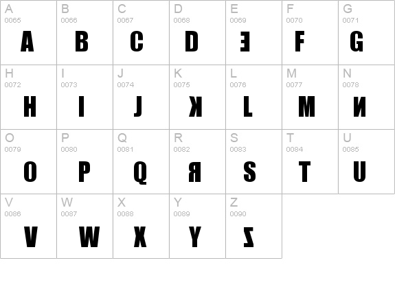 IRR3V3RSIBL3 details - Free Fonts at FontZone.net