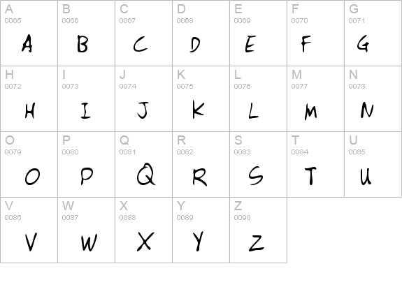 IrvingsHand Regular details - Free Fonts at FontZone.net