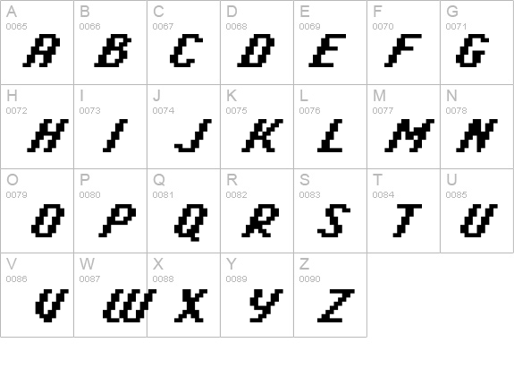 Italic0865 details - Free Fonts at FontZone.net