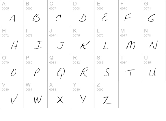 JackiesHand details - Free Fonts at FontZone.net