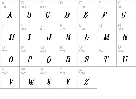 Jacques Italic details - Free Fonts at FontZone.net