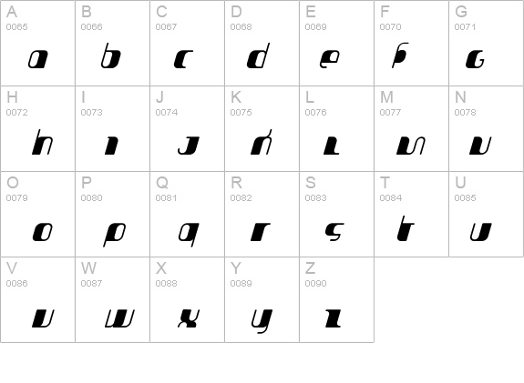 Jakone-CondensedBoldItalic details - Free Fonts at FontZone.net