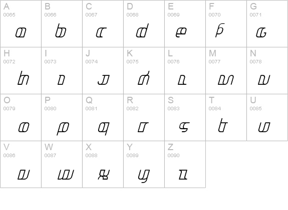 Jakone-CondensedItalic details - Free Fonts at FontZone.net