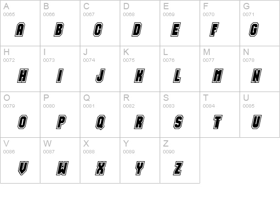 Jersey-Condensed Italic details - Free Fonts at FontZone.net