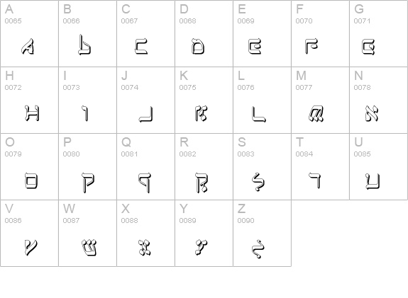Jerusalem Shadow details - Free Fonts at FontZone.net