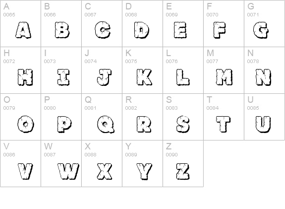 JFRockOutcrop details - Free Fonts at FontZone.net