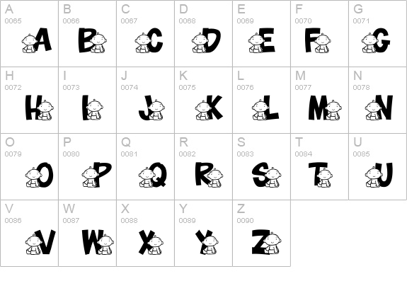 JLR Baby details - Free Fonts at FontZone.net