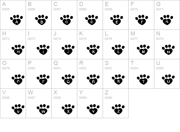 JLR Pawrty Hearty details - Free Fonts at FontZone.net