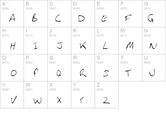 JodysHand details - Free Fonts at FontZone.net