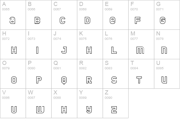 Jumbo Outline details - Free Fonts at FontZone.net