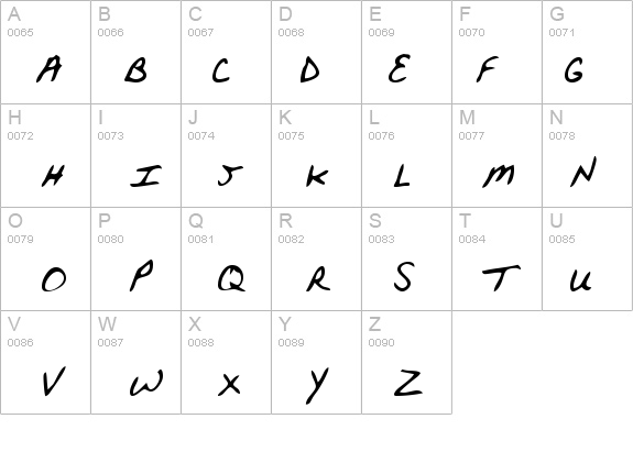 JustinsHand Regular details - Free Fonts at FontZone.net