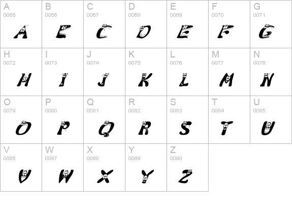 KAMonsterSmirk details - Free Fonts at FontZone.net