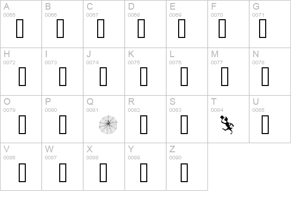Karen Helenes Dingbats details - Free Fonts at FontZone.net