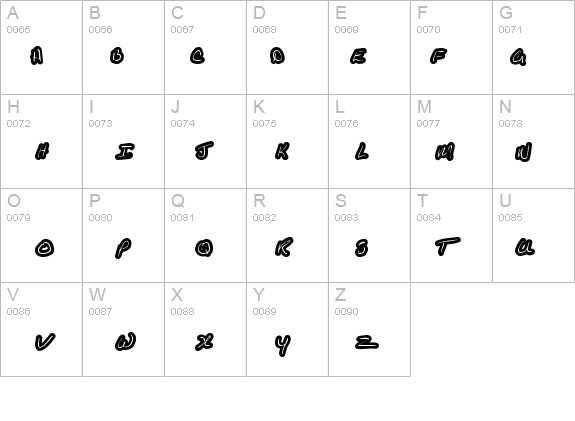 KathleenUppercase details - Free Fonts at FontZone.net