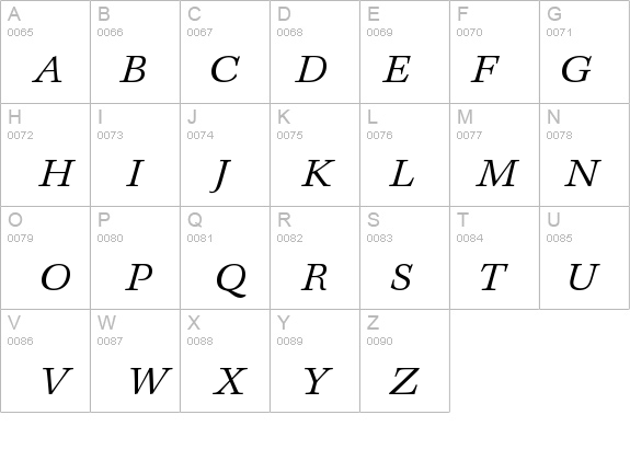 KeplerStd-LightExtItCapt details - Free Fonts at FontZone.net