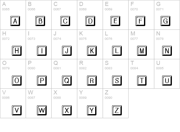 Keycaps Regular details - Free Fonts at FontZone.net