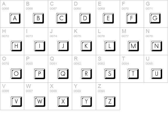 KeyCapsFLF details - Free Fonts at FontZone.net
