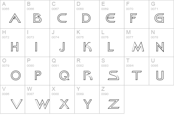 Khan Outline details - Free Fonts at FontZone.net