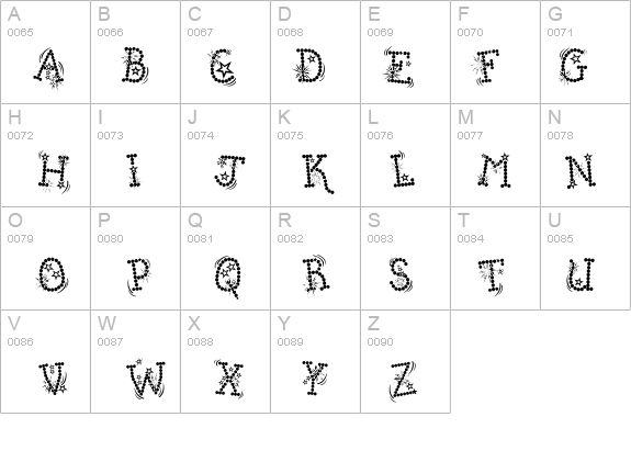 Kingthings Whizzbang details - Free Fonts at FontZone.net