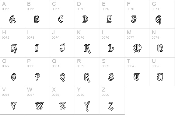 Kingthings Xander Outline details - Free Fonts at FontZone.net