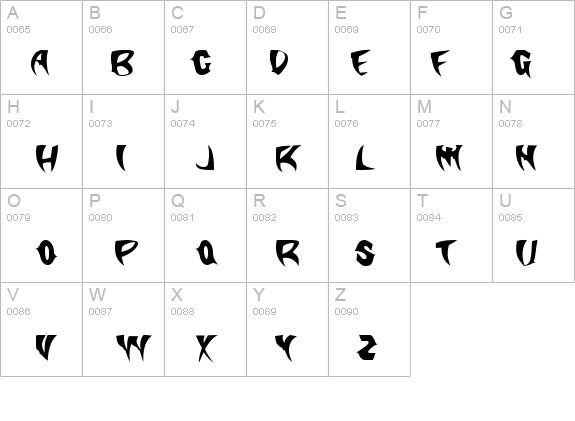 KlingonStilleto details - Free Fonts at FontZone.net