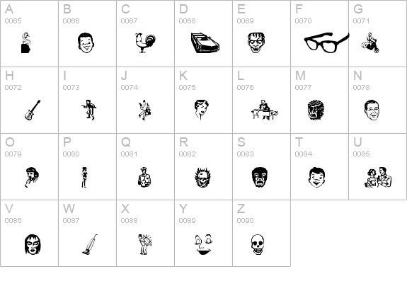 Klippy-Dingbats details - Free Fonts at FontZone.net