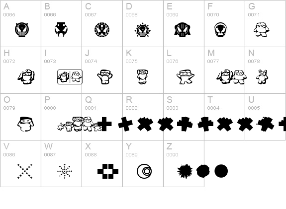 klozzbats details - Free Fonts at FontZone.net