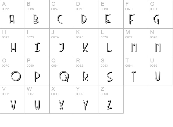 KneeblsExtruded details - Free Fonts at FontZone.net