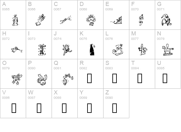 KR Christmas 2002 Dings 2 details - Free Fonts at FontZone.net