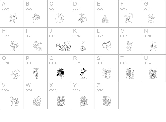 KR Color Me Christmas 2002 details - Free Fonts at FontZone.net