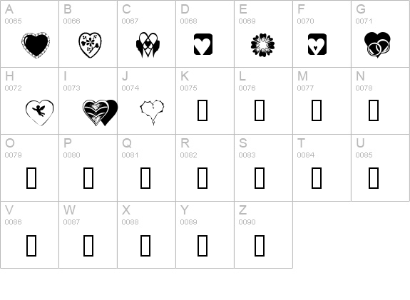 KR Heartiness details - Free Fonts at FontZone.net