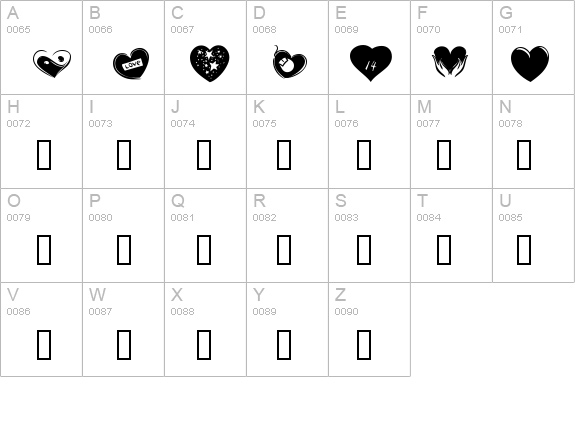 KR Valentines 2006 Six details - Free Fonts at FontZone.net