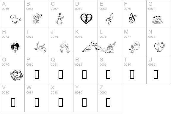 KR Valentines 2006 Three details - Free Fonts at FontZone.net