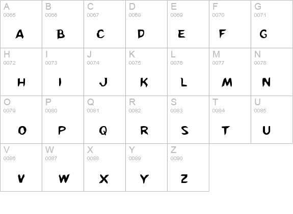Kreeture details - Free Fonts at FontZone.net
