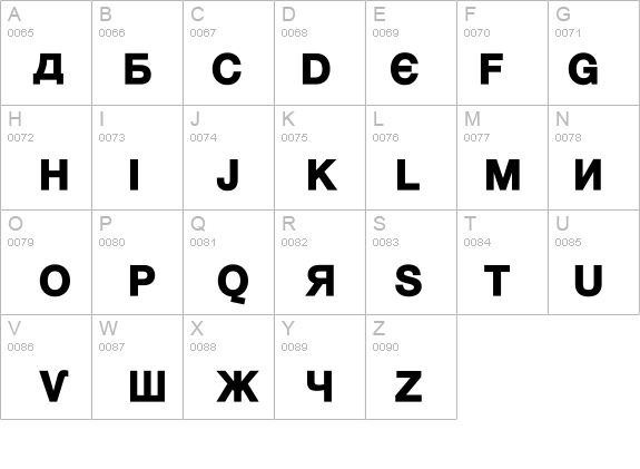 KyrillaSansSerif-Black details - Free Fonts at FontZone.net