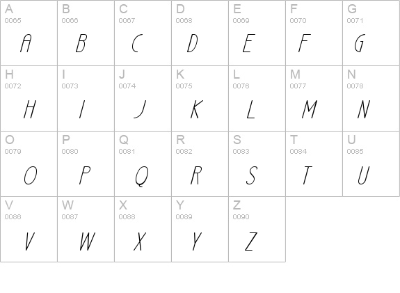 LA Headlights BTN Lt Italic details - Free Fonts at FontZone.net