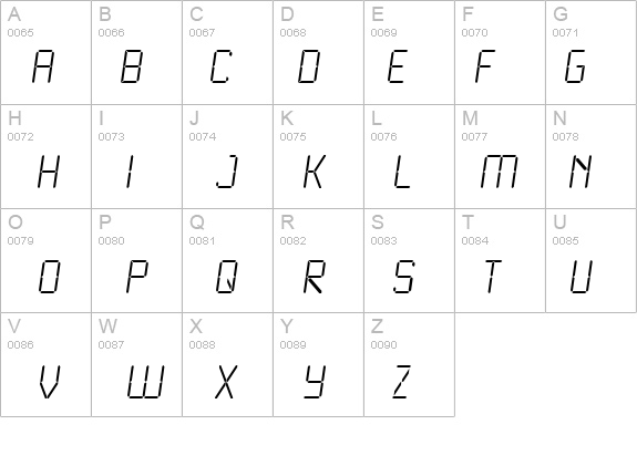 LCD Light details - Free Fonts at FontZone.net