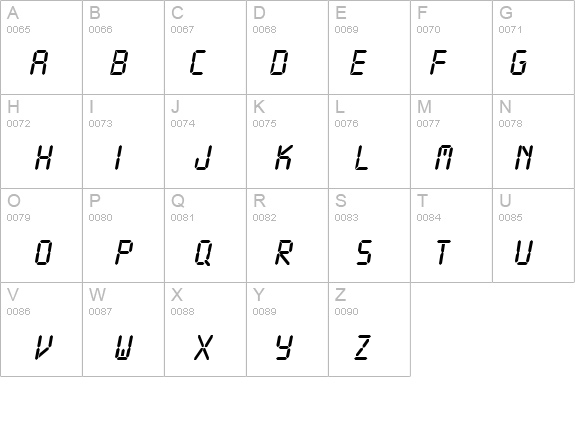 LCD details - Free Fonts at FontZone.net