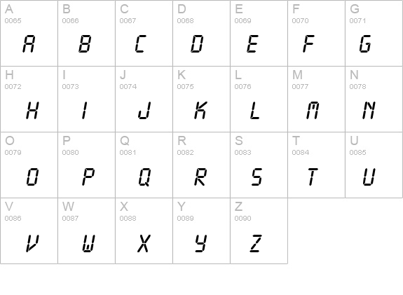 LcdD details - Free Fonts at FontZone.net