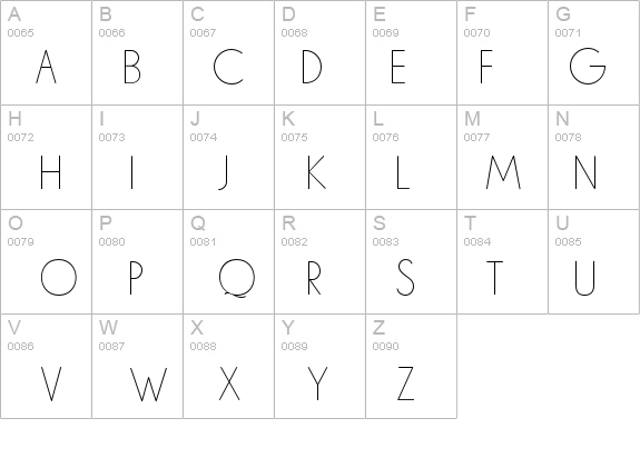 LCHairline details - Free Fonts at FontZone.net
