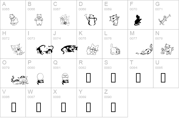 LCR Cat's Meow details - Free Fonts at FontZone.net