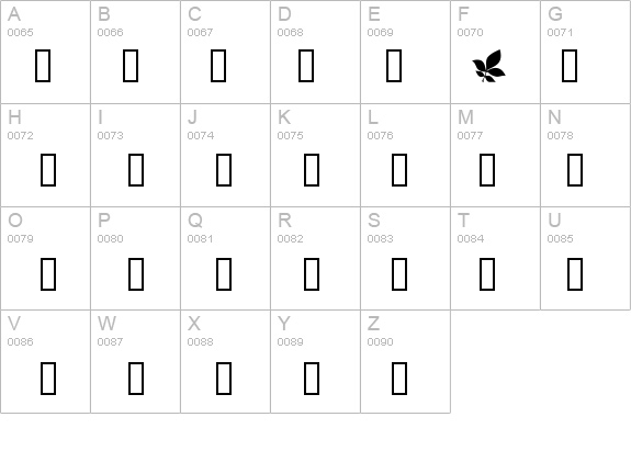 Leaves details - Free Fonts at FontZone.net