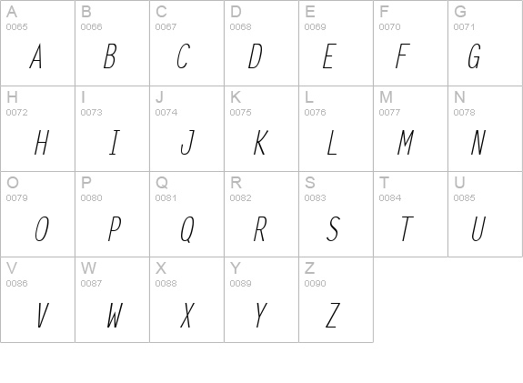Lechter-Condensed Italic details - Free Fonts at FontZone.net